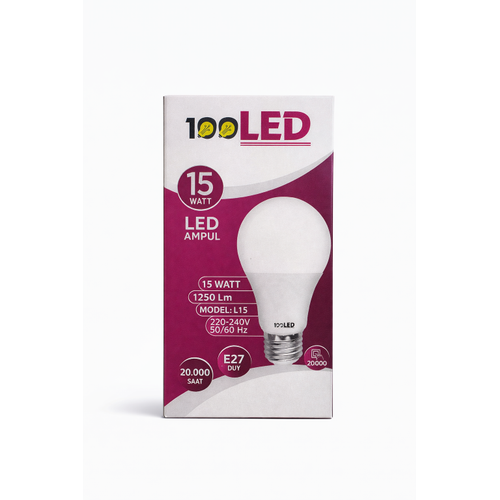 LED Ampul 15 Watt Beyaz I��k 6500K Y�ksek L�men E27 Duy Uzun �m�rl�