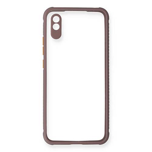 Redmi 9A K�l�f Miami �effaf Silikon - A��k Mor