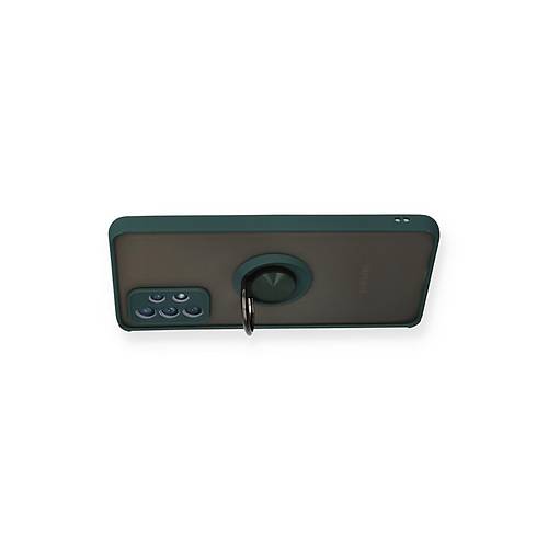 Galaxy A72 K�l�f Montreal Y�z�kl� Silikon Kapak - Ye�il