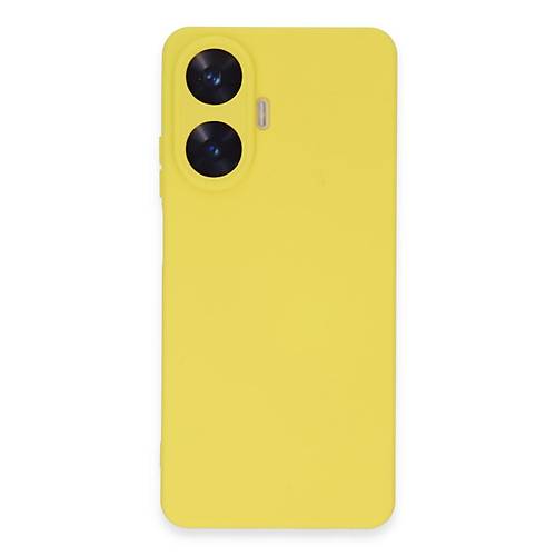 Realme C55 K�l�f Nano i�i Kadife Silikon - Sar�