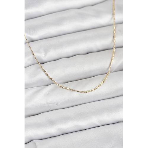 CM 14K Gold Renk Kesme Model 60 cm Kad�n Kolye