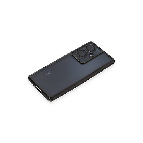 V29 Lite K�l�f Razer Lensli Silikon - Siyah