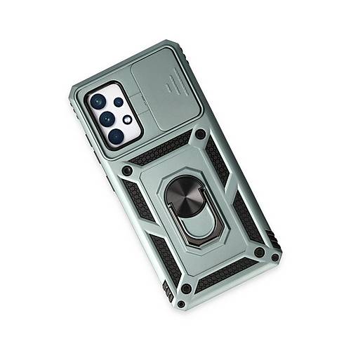 Galaxy A52 K�l�f Pars Lens Y�z�kl� Silikon - Ye�il
