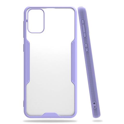 Galaxy M31 K�l�f Platin Silikon - Lila