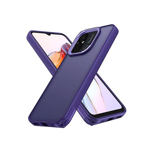 Redmi 12C K�l�f Elegant Kapak - Derin Mor