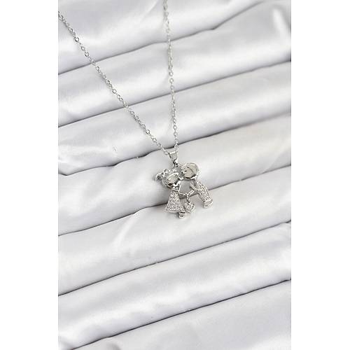 316L �elik Zincir G�m�� Renk Erkek K�z Model Kad�n Kolye