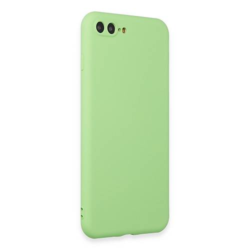 iPhone 7 Plus K�l�f First Silikon - A��k Ye�il