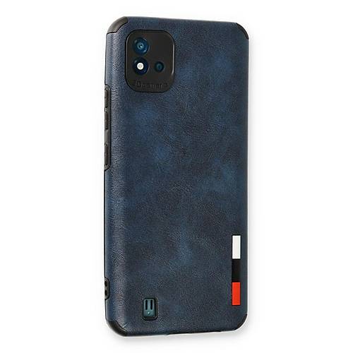 Realme C11 2021 K�l�f Loop Deri Silikon - Lacivert