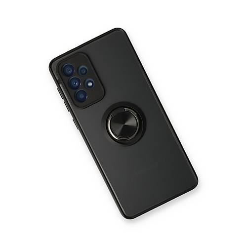 Galaxy A53 5G K�l�f Montreal Y�z�kl� Silikon Kapak - Siyah