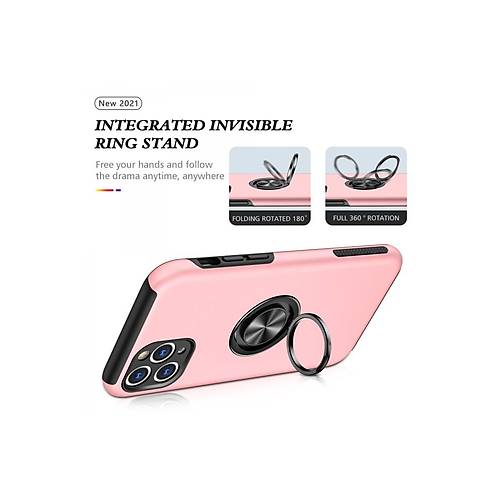 iPhone 11 Pro Max K�l�f Elit Y�z�kl� Kapak - Pembe