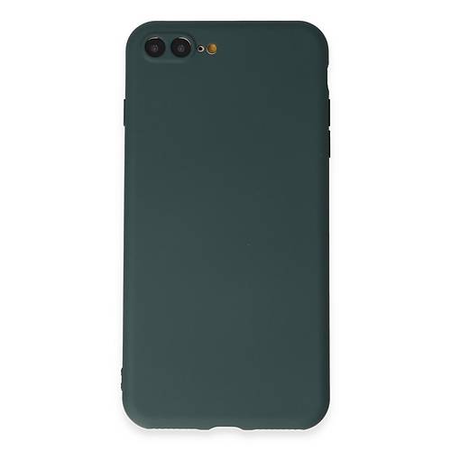 iPhone 7 Plus K�l�f First Silikon - Koyu Ye�il