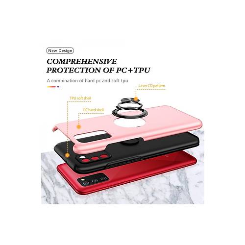 Galaxy A02S K�l�f Elit Y�z�kl� Kapak - Pembe