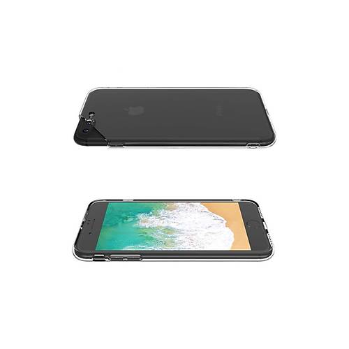 iPhone 8 Plus K�l�f Deluxe 2mm �effaf Silikon