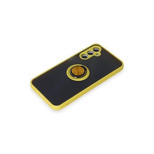 Galaxy M34 5G K�l�f Montreal Y�z�kl� Silikon Kapak - Sar�