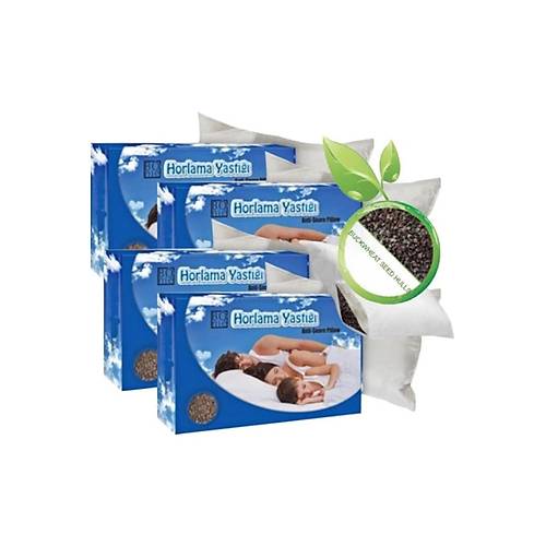 Bonie 4Adet Kara Bu�day Yast��� G�r�lt�s�z Uyku Yast��� 50X70Cm