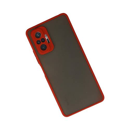 Redmi Note 10 Pro K�l�f Montreal Silikon Kapak - K�rm�z�