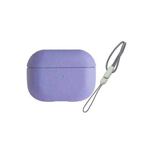 Airpods Pro 2 (2.nesil) 405 Deri K�l�f - Lila
