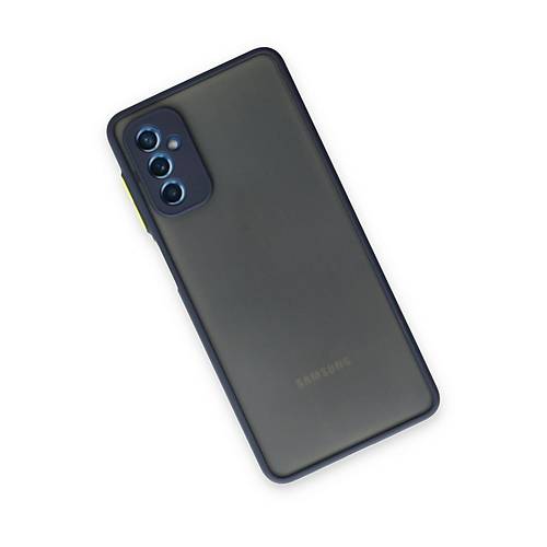 Galaxy M52 5G K�l�f Montreal Silikon Kapak - Lacivert