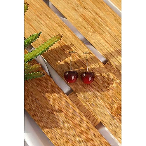 Gold Renk Kiraz Model Kad�n K�pe