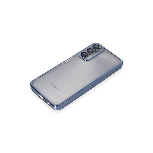 Galaxy A05S K�l�f Razer Lensli Silikon - A��k Mavi