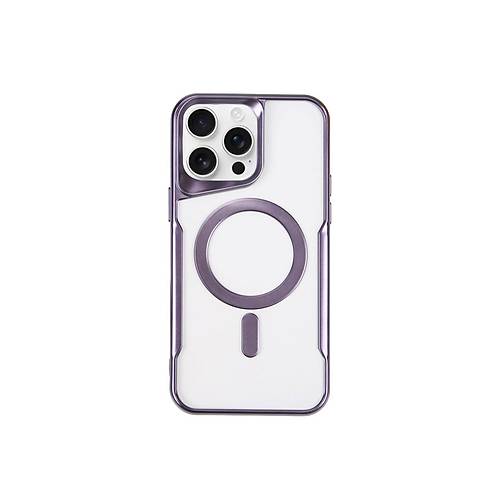 iPhone 11 Pro Max K�l�f Boyi Magsafe Silikon Kapak - Derin Mor