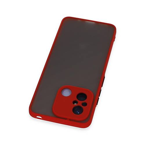 Redmi 12C K�l�f Montreal Silikon Kapak - K�rm�z�