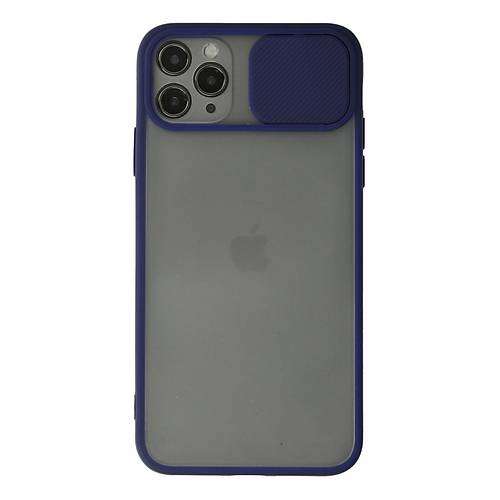 iPhone 11 Pro K�l�f Palm Buzlu Kamera S�rg�l� Silikon - Lacivert