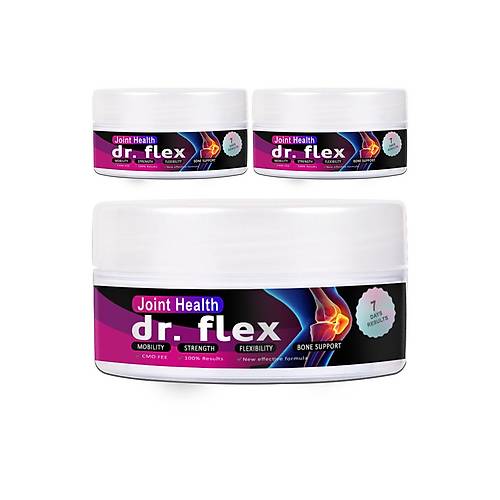 Dr.Flex Kavanoz V�cut Masaj Kremi 3 Adet Omega3l� Kolajenli Bamya Tohumu Ard�� ve Kuyruk Ya�l�