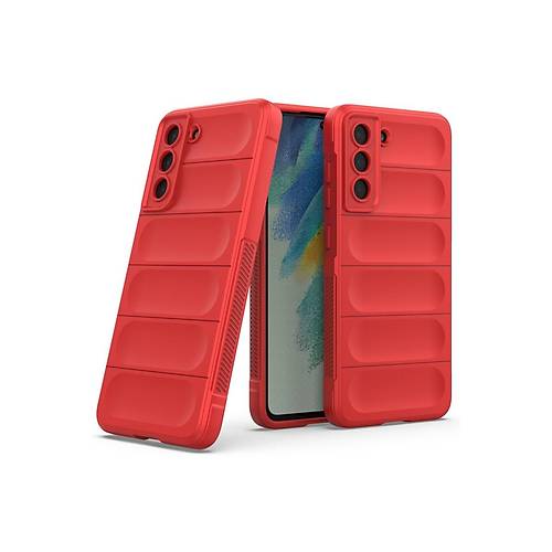 Galaxy S22 Plus K�l�f Optimum Silikon - K�rm�z�