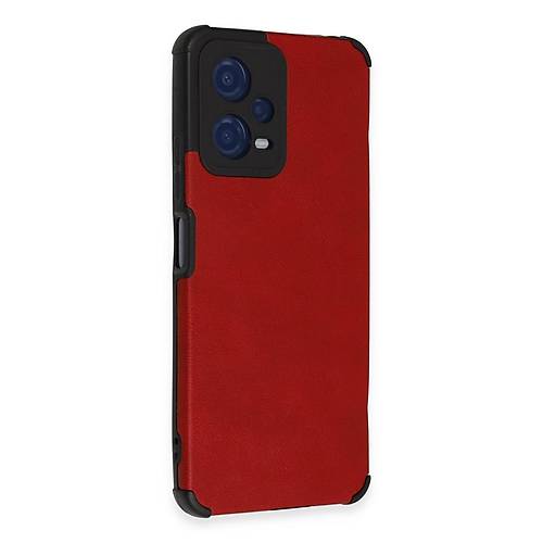 Redmi Note 12 5G K�l�f Loop Deri Silikon - K�rm�z�