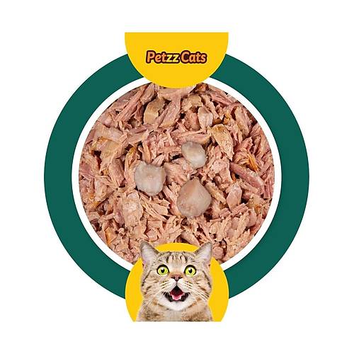 Petzzcats Ton Bal��� & Kalamar Konserve Kedi Mamas� 1 Adet 70 gr