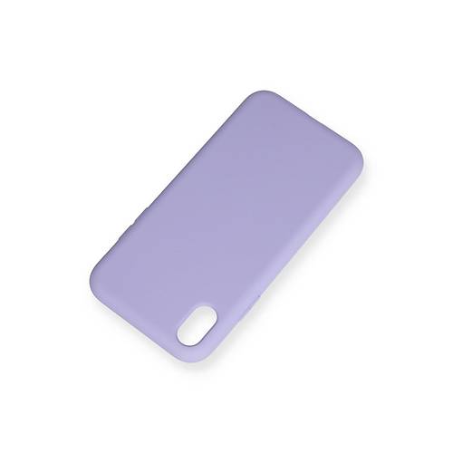 iPhone XR K�l�f Nano i�i Kadife Silikon - Lila