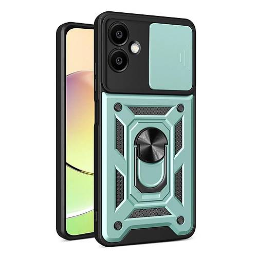 Galaxy A07 4G Pars Lens Y�z�kl� Silikon - Ye�il