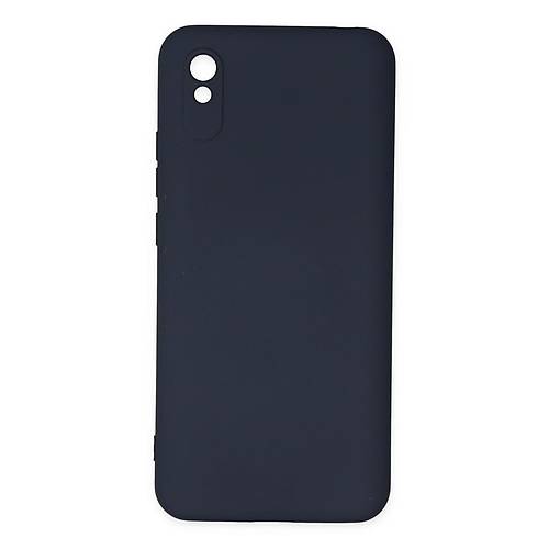 Redmi 9A K�l�f Nano i�i Kadife Silikon - Lacivert