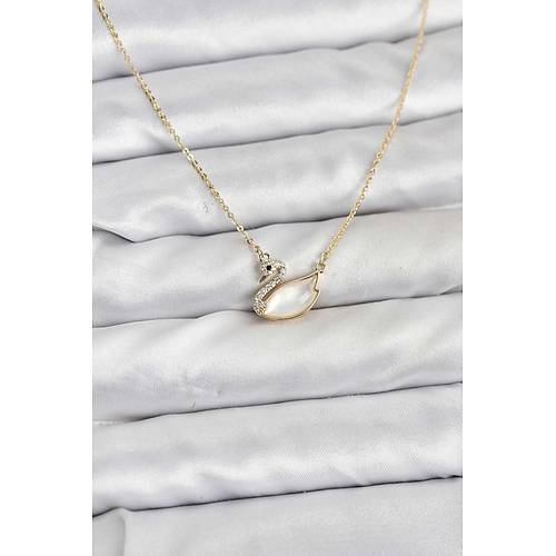 Pirin� Gold Renk Ku�u Model Kad�n Kolye