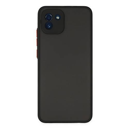 Galaxy A03 K�l�f Montreal Silikon Kapak - Siyah