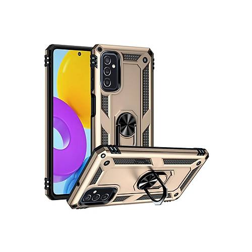 Galaxy M52 5G K�l�f Sofya Y�z�kl� Silikon Kapak - Gold