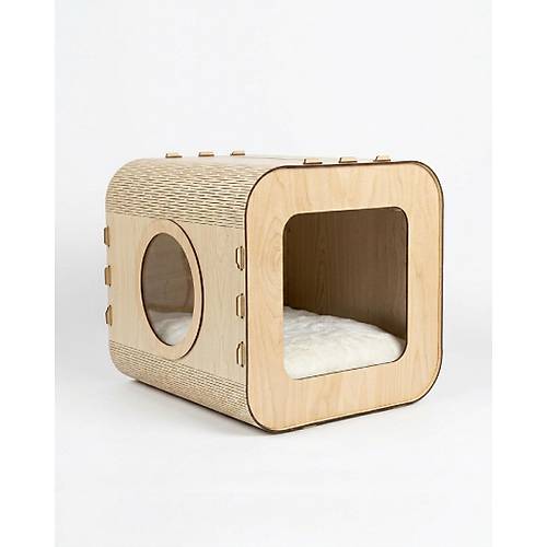 �zel Tasar�m Luna MDF Kedi Evi