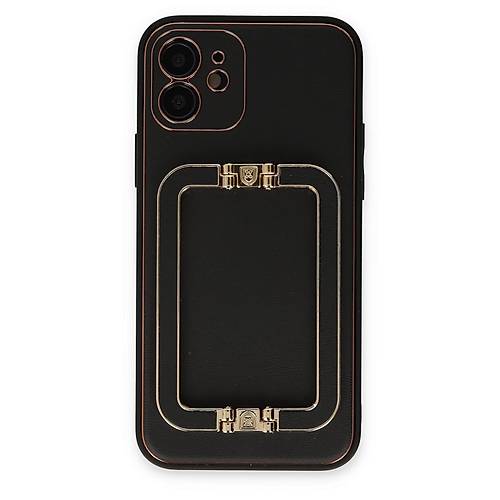 iPhone 12 K�l�f Coco Elit Kapak - Siyah