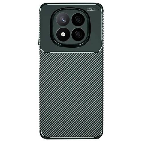 Redmi Note 14 Pro 5G K�l�f Auto Focus Karbon Kapak - Koyu Ye�il