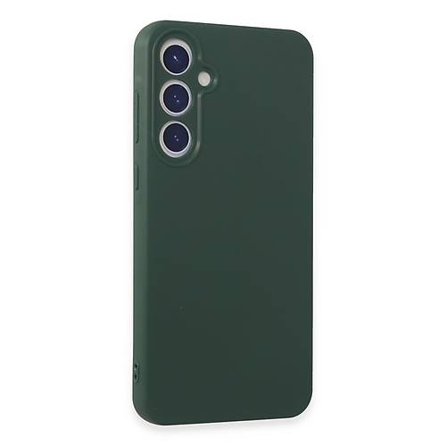 Galaxy A55 5G K�l�f First Silikon - Koyu Ye�il