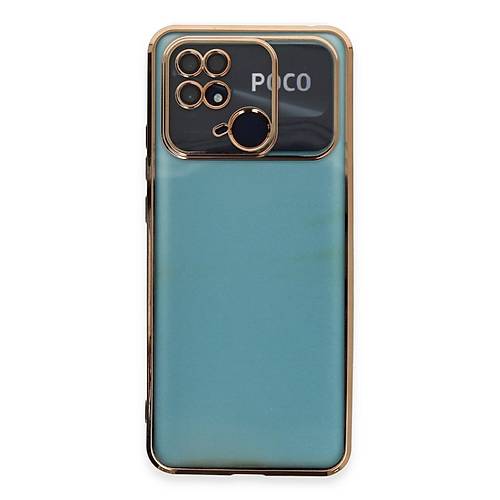 Redmi 10C K�l�f Razer Lensli Silikon - Gold