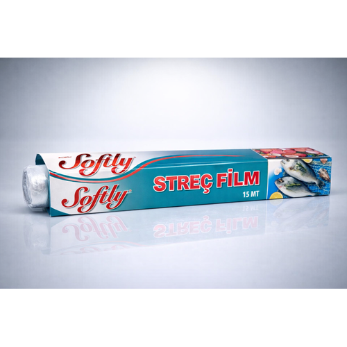 Softly Stre� Film 15 Metre G�da Stre� Film Mutfak Stre� Folyo �effaf Saklama Filmi 1 Adet