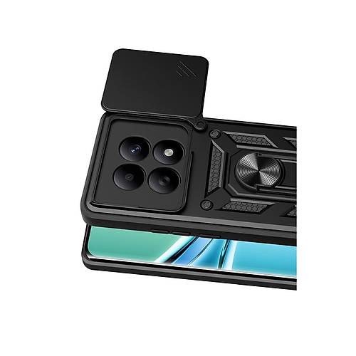Redmi Note 15 4G Pars Lens Y�z�kl� Silikon - Siyah