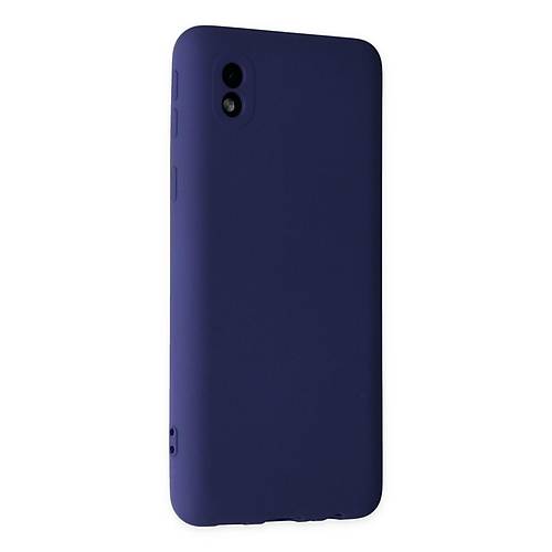 Galaxy A01 Core K�l�f Nano i�i Kadife Silikon - Lacivert