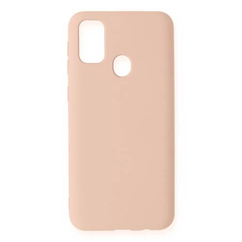 Galaxy M31 K�l�f Nano i�i Kadife Silikon - Pudra