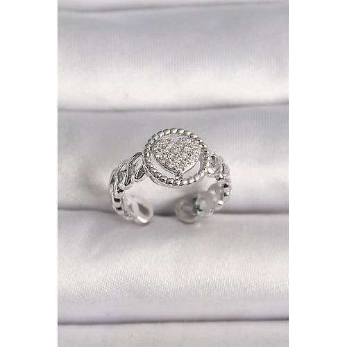 Pirin� G�m�� Renk Zincir Model Zirkon Ta�l� Kalp Model Kad�n Y�z�k