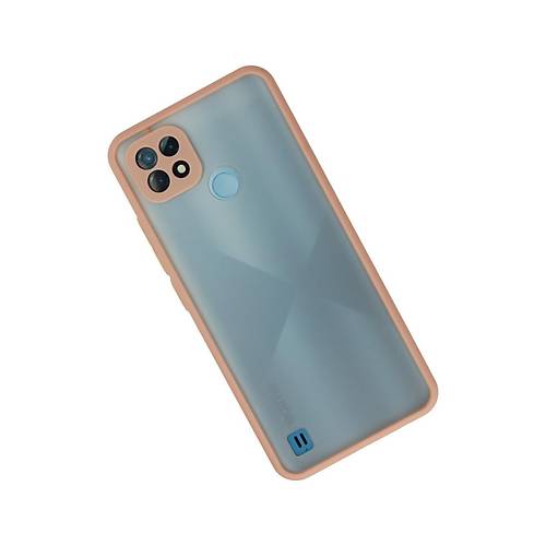 Realme C21 K�l�f Montreal Silikon Kapak - Pembe