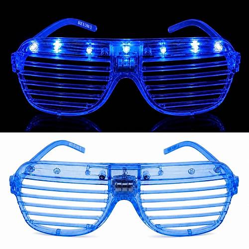 LED I��kl� Panjur Parti G�zl��� Mavi Renk Shutter G�zl�k