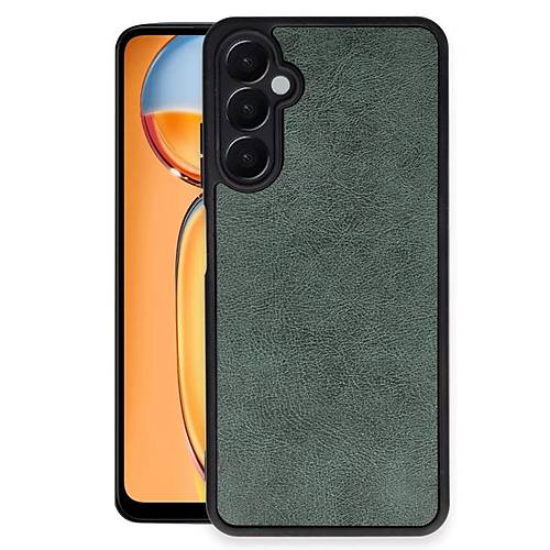Galaxy A26 K�l�f Aras Deri Kapak - Koyu Ye�il
